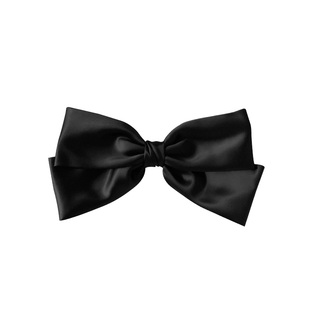 显脸小很高级~缎面大蝴蝶结发夹女小杨嫂女抓夹头饰发饰黑色马尾