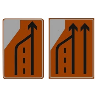 高速公路施工标志牌封道牌全套公路养护反光警示牌改道作业指示牌