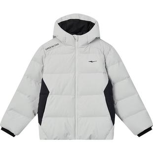 鸿星尔克童装儿童加厚羽绒服青少年男童保暖防水外套女童新款冬装