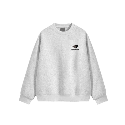 2025秋季美式380g重磅圆领卫衣男