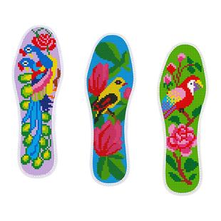 2025新款十字绣鞋垫图案加厚自带针带线半成品绣花不掉色手工满绣