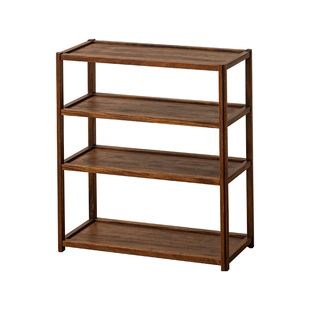 有清堂新中式置物架乌金木茶架收纳架家用陈列架落地置物架博古架