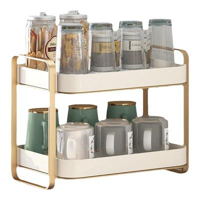 新款高级感轻奢杯架桌面双层沥水