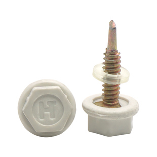 宏挺尼龙头钻尾螺丝自攻外六角自钻螺钉彩钢瓦高强度燕尾钉M5.5