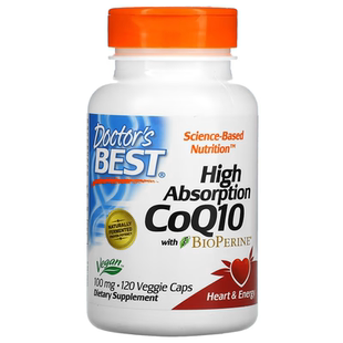 Doctor's best多特倍斯高吸收辅酶q10保护心脏原装进口含黑胡椒素