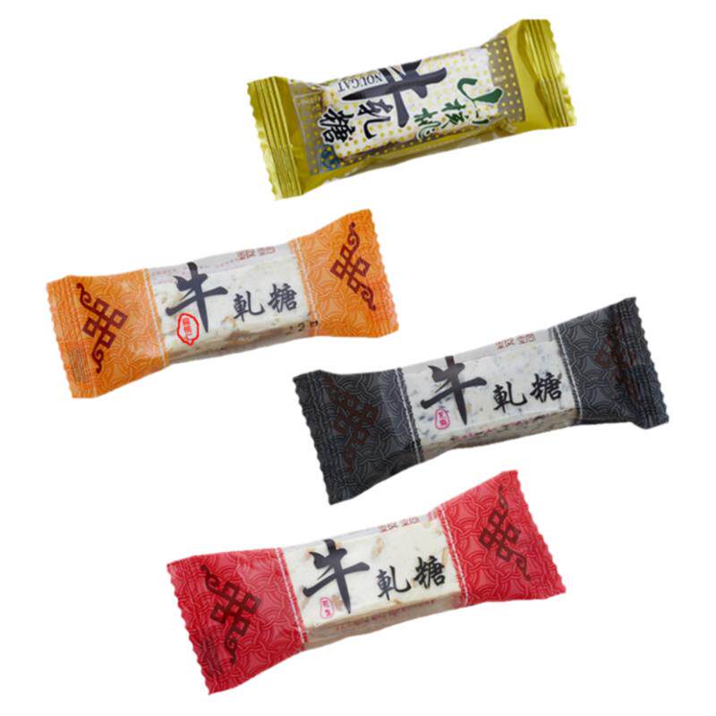 银锅牛轧糖上海特产芝麻/山核桃/花生/扁核桃牛轧糖零食散装500g