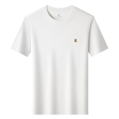 梦特娇圆领夏季t恤短袖丝光纯棉