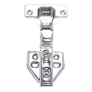 304不锈钢橱柜门配件大全飞机弹簧合页液压阻尼缓冲衣柜合叶铰链