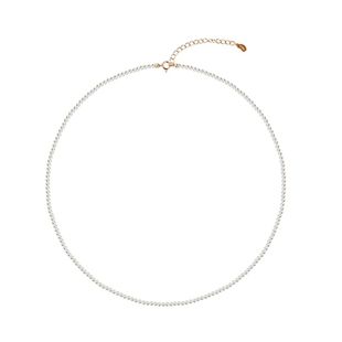 珍珠项链fever同款金智秀爆款2mm极细女夏2025新款小米粒锁骨链