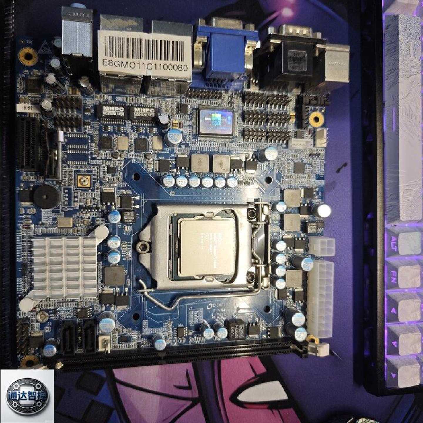 可维修工控机主板H61CPU赛扬G1620没有配件没有条图片