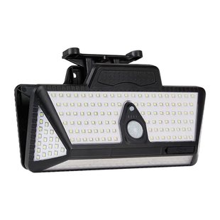 太阳能户外灯庭院家用农村院子阳台壁灯人体感应灯充电夹子照明灯