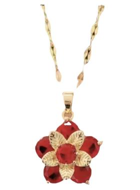 抖音同款紫荆花钛钢女超仙项链