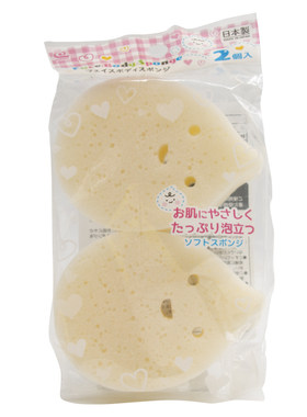 日本西松屋沐浴海绵婴幼儿洗澡