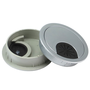 电脑台式办公桌子洞穿线孔盖板书桌面过线走线盒圆形装饰圈过线盖