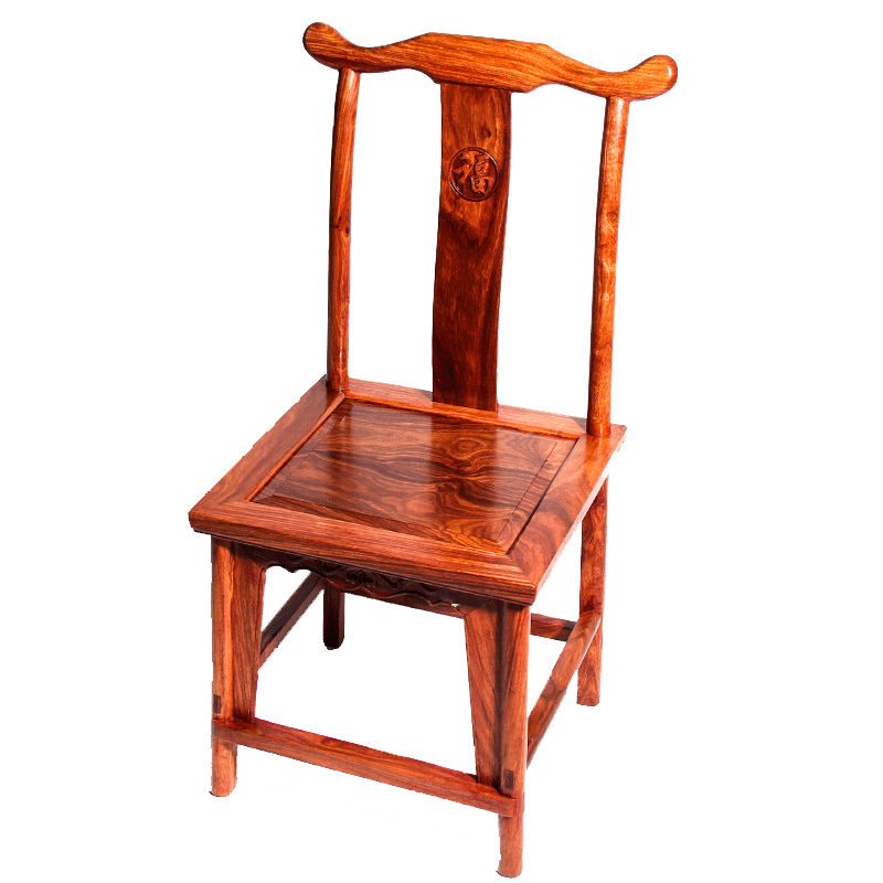 花梨木官帽椅红木中式靠背椅实木靠背凳子儿童小椅子茶几休闲椅子