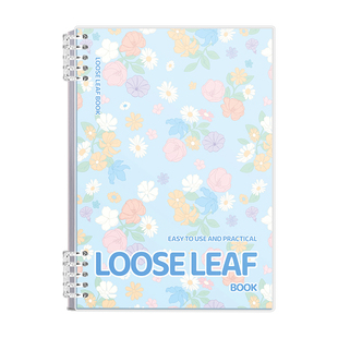 活页本可拆卸笔记本本子2025年新款高颜值摘抄日记本记事本a5初中生专用加厚学习线圈本错题本子事多记录本女