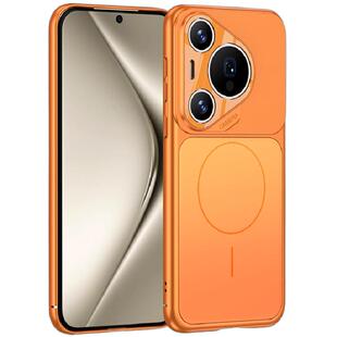 适用华为pura70手机壳pura70ultra保护套2026新款p70镜头全包pura70pro+防摔橙色十高级感mate男60外壳磁吸