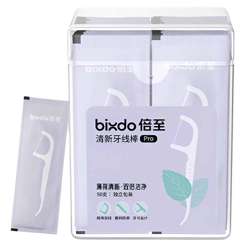 倍至清新牙线棒双线超细独立包装