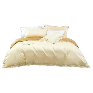 罗莱家纺官方旗舰店套件60支全棉缎纹新疆棉床单被套优雅四件套