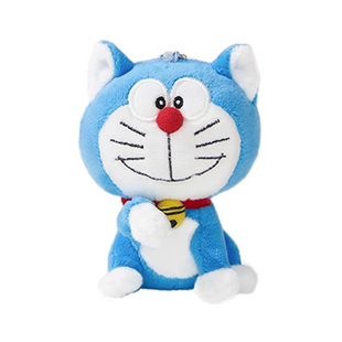 日本正版doraemon招财猫哆啦a梦叮当猫公仔玩偶毛绒包包挂件挂饰