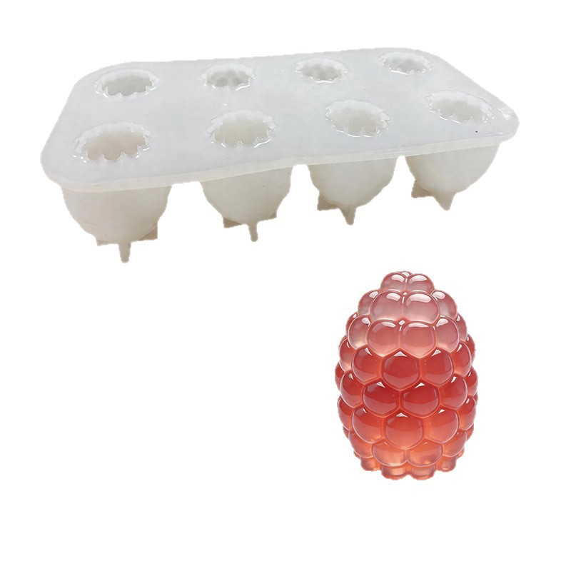 8连水果硅胶模具慕斯果冻巧克力