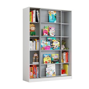 可比熊实木儿童书架宝宝绘本架幼儿园大容量玩具收纳柜书柜置物架