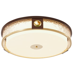 新中式吸顶灯客厅灯中国风实木卧室主灯简约全屋吸顶灯餐厅风扇灯