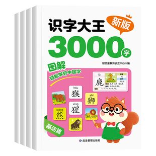 幼儿图解识字大王3000字幼儿园象形卡早教启蒙识字书认字神器挂图