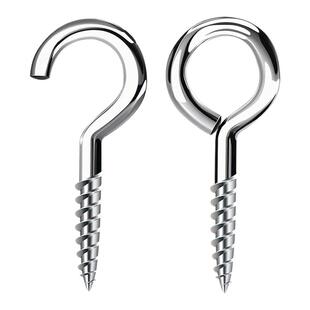 羊眼螺丝铁问号勾子羊眼钩灯钩羊角带钩木自攻螺丝钉吊环带圈挂钩