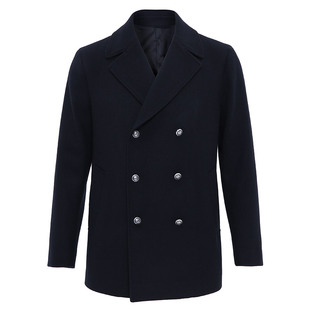 【挺括有型】callisto卡利斯特商务男装秋季新品双排扣毛呢大衣潮