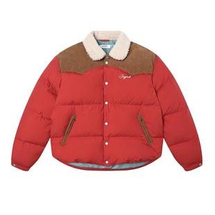 JOYRICH美式复古宽松休闲加厚白鸭绒面包服羽绒服秋冬季男女同款