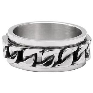 XXOFF潮男复古可转动可开啤酒瓶钛钢戒指个性潮高级戒指男款潮流