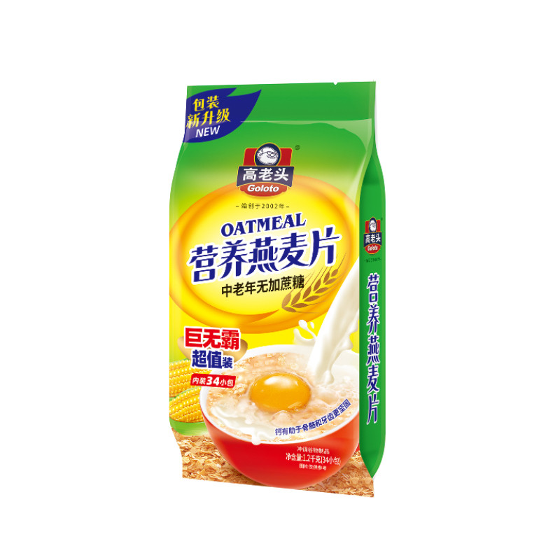未添加蔗糖高老头营养燕麦冲泡