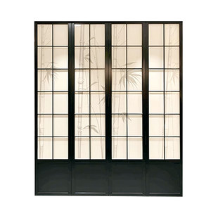 格子门定制竹影障子门宋代美学室内平开门三联动推拉门推拉折叠门