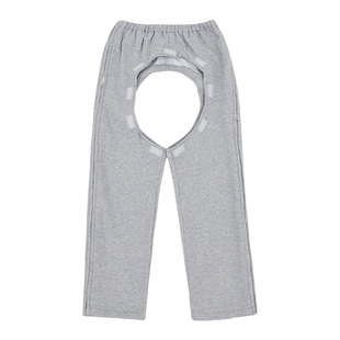 老人开裆裤男易穿脱护理裤残疾人失能瘫痪卧床病人裤子女秋冬睡裤