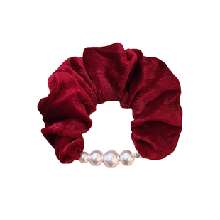 红色超大大肠发圈女高级感新年头绳2025新款皮筋扎头发绳头花头饰