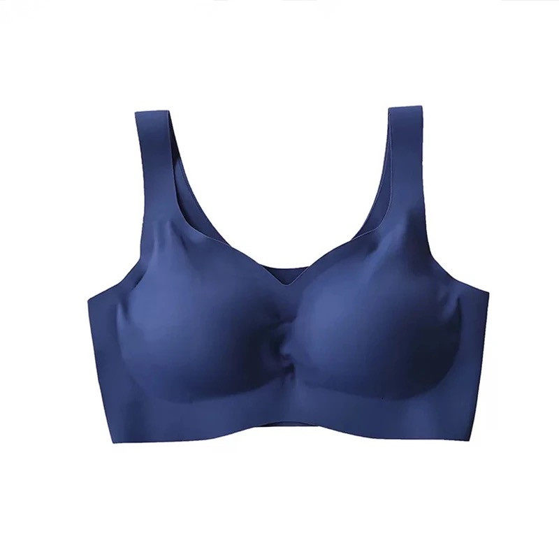 日本尚品4代无痕内衣性感深V无钢圈安心睡眠文胸防震运动瑜伽背心
