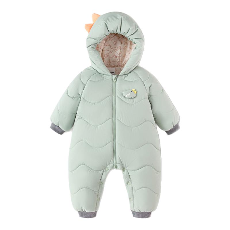 巴拉巴拉宝宝羽绒连体衣外出服冬