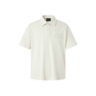 CHINISM丨肌理感微宽松短袖POLO衫男夏季新款男士翻领T恤上衣