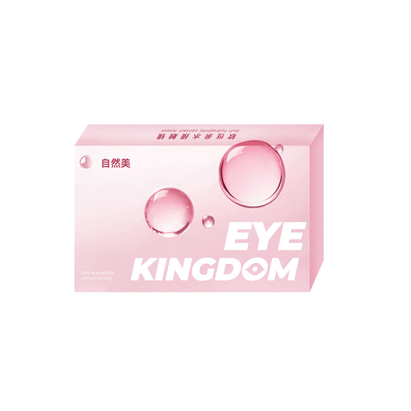 共两副】Eyekingdome半年抛美瞳超大直径带度数彩色隐形眼镜4P新