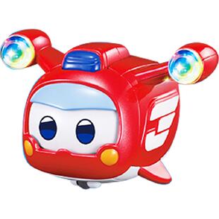 奥迪双钻超级飞侠超级宠物可发光变脸玩具惯性滑行车儿童新年礼物