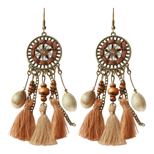 云南大理丽江旅游流苏耳环2026新款爆款高级感波西米亚长款耳饰女