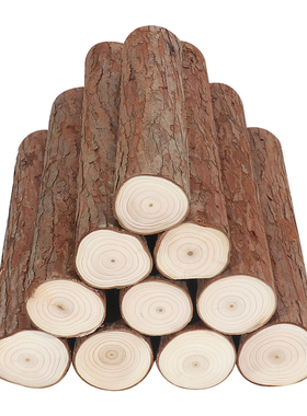 原木树桩杉木桩底座diy手工木料