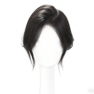 【无需发卡】假发女片头顶补发蓬松高颅顶全真发刘海补发片魔术贴