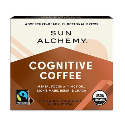 Sun Alchemy-Cognitive认知考试学习开车旅行猴头菌速溶咖啡10包