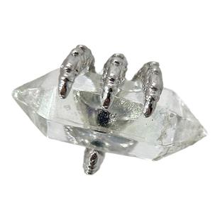 闪电猫 水晶龙爪 316L钛钢耳骨钉耳钉耳饰 个性潮流穿刺饰品男女