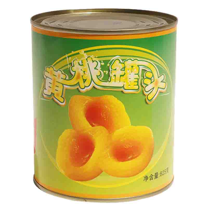 三比冠砀山糖水黄桃罐头即食整箱24灌820g蛋糕甜品烘焙装饰水果捞