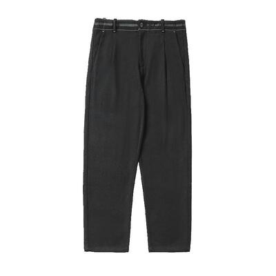 朴术秋季黑色修身休闲小脚裤