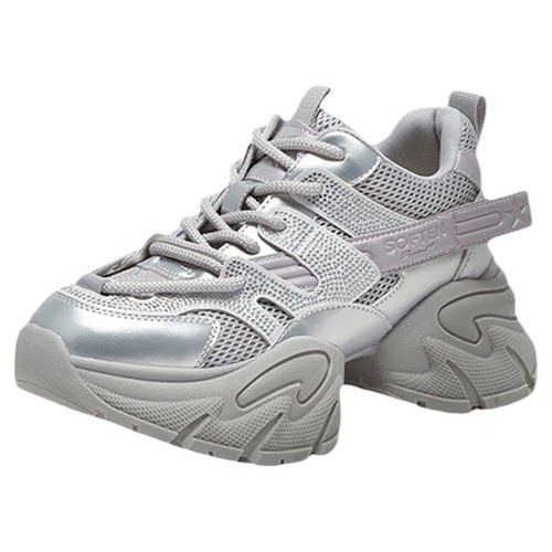 【漫步者】百思图25春夏商场新款厚底老爹鞋女运动休闲鞋A8882AM5