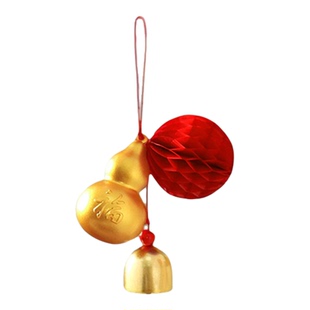 2026新款新年蜂窝铃铛福字小挂件柿子串灯笼春节过年挂饰蜂窝挂件